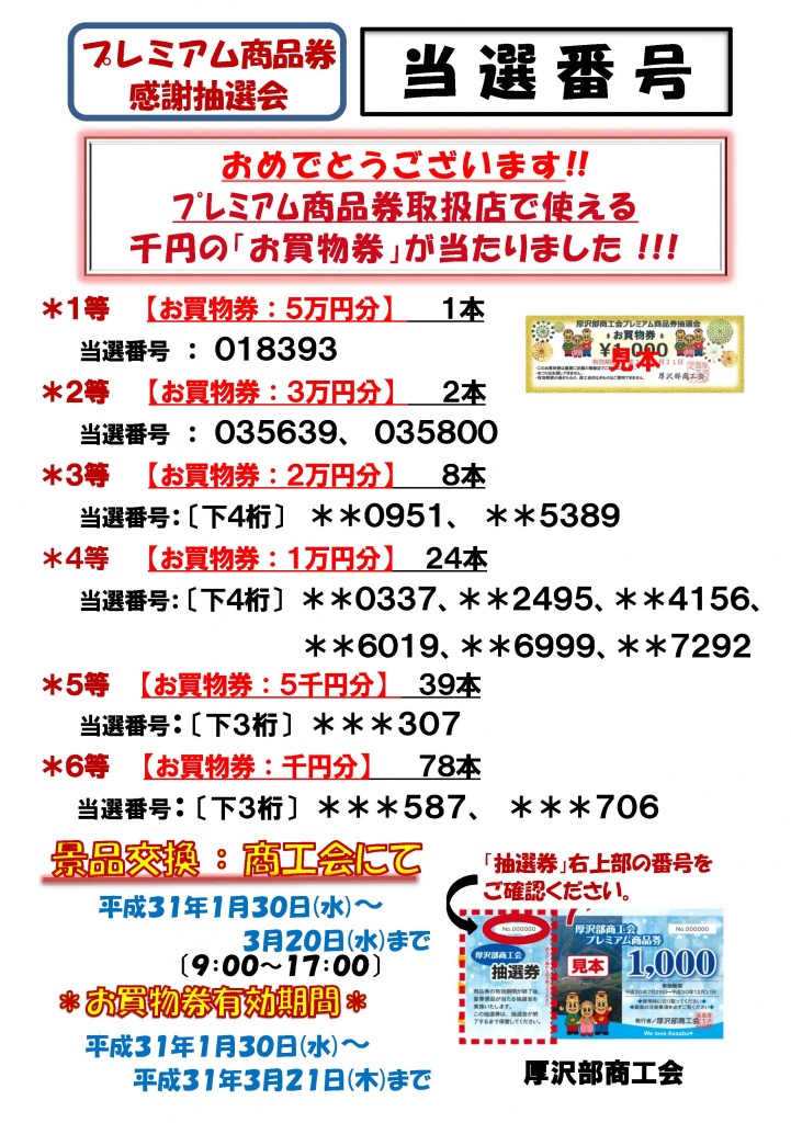 当選番号