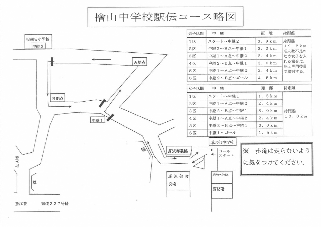 駅伝コース図