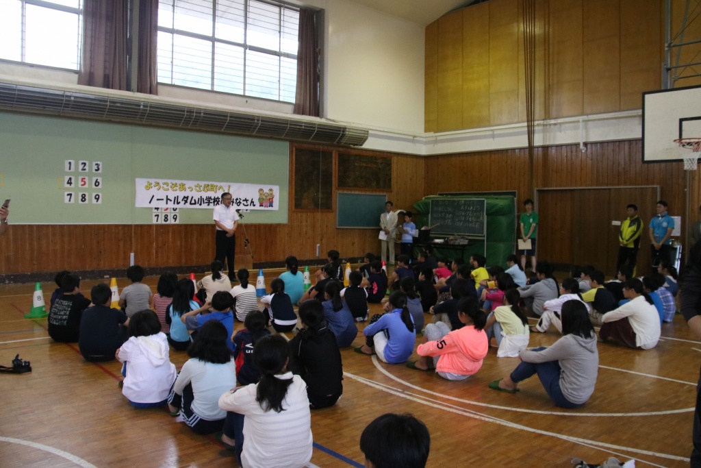 副町長が歓迎の挨拶