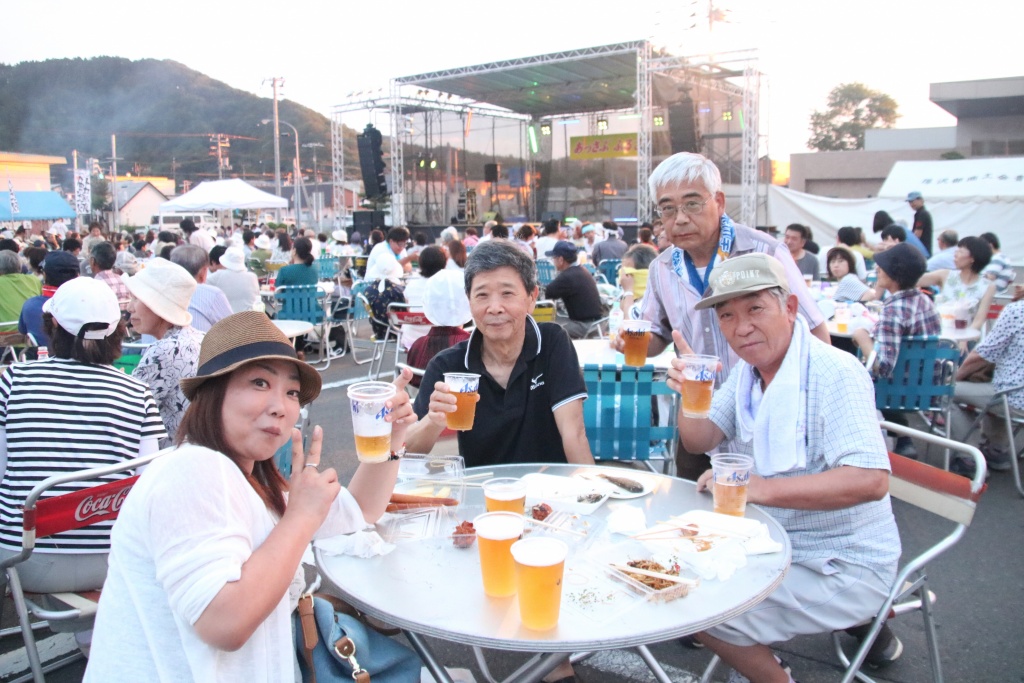 来場者の笑顔