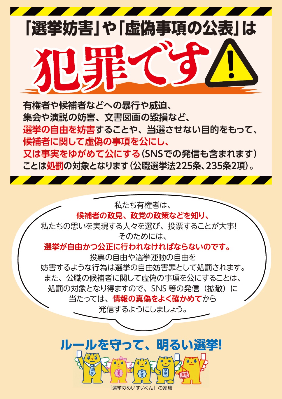 公職選挙法改正チラシ（裏）