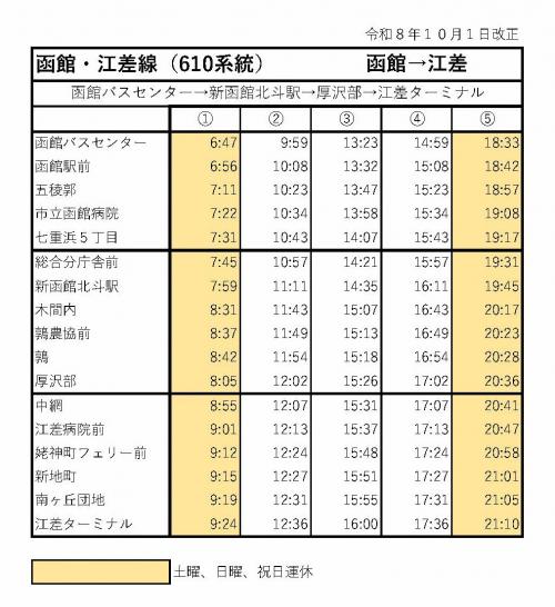 バス時刻表1